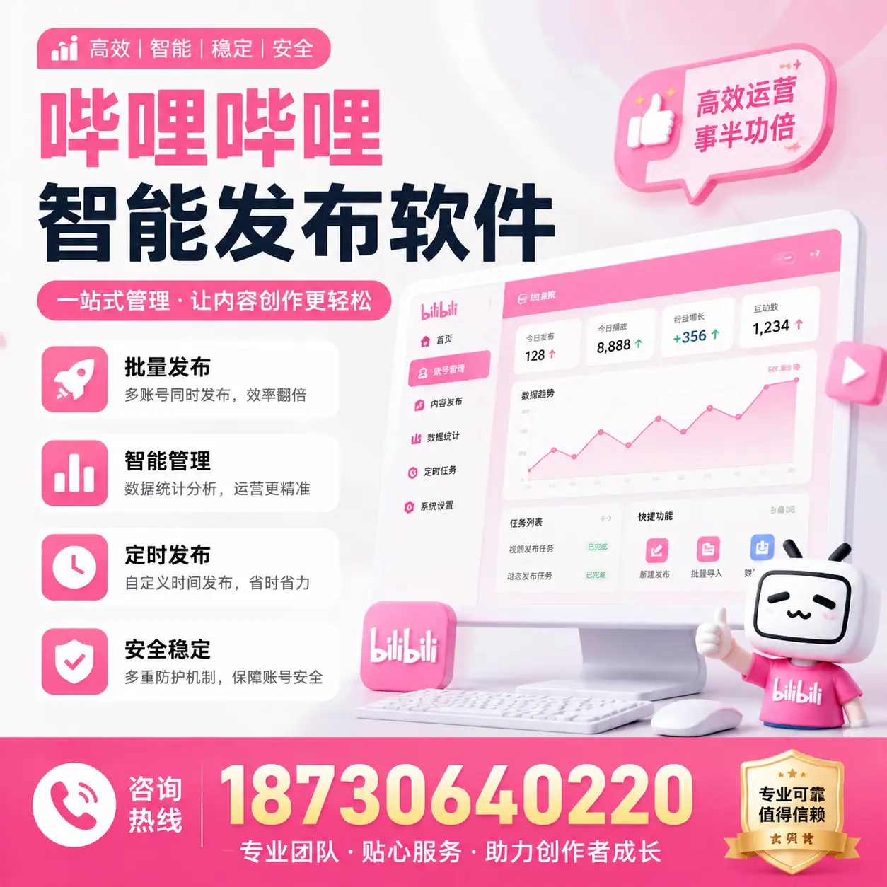 如何评估哔哩哔哩智能发布软件的ROI?郑州 企业必读